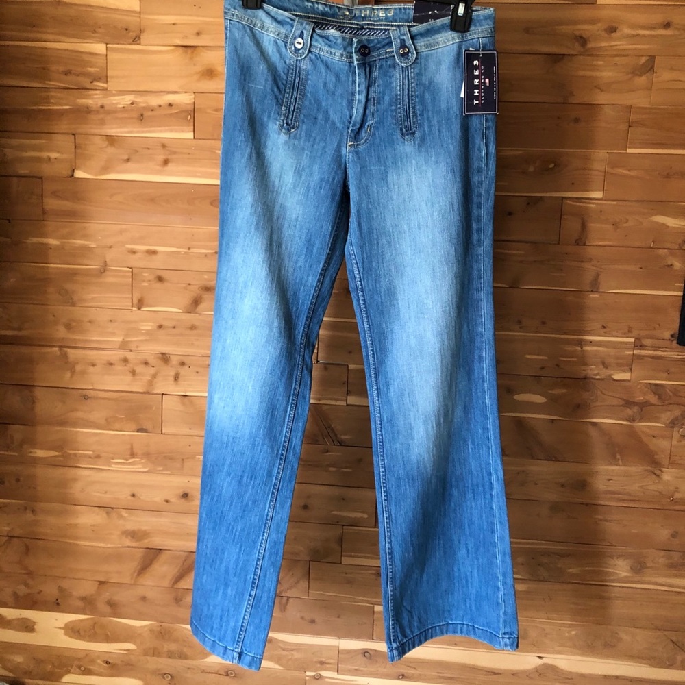 THRE3 FLARE JEANS SIZE 10 WOMEN’S - Picture 4 of 11